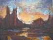 
Orange Waterside Landscape No. 7 by Harry Shoulberg
