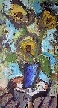 
Sunflowers in a Cobalt Vase by Harry Shoulberg
